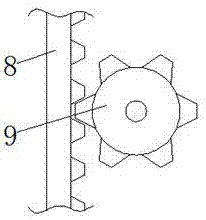 Height-adjustable textile rack