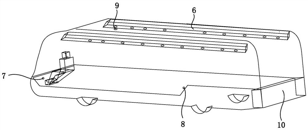 Air duct device and passenger car