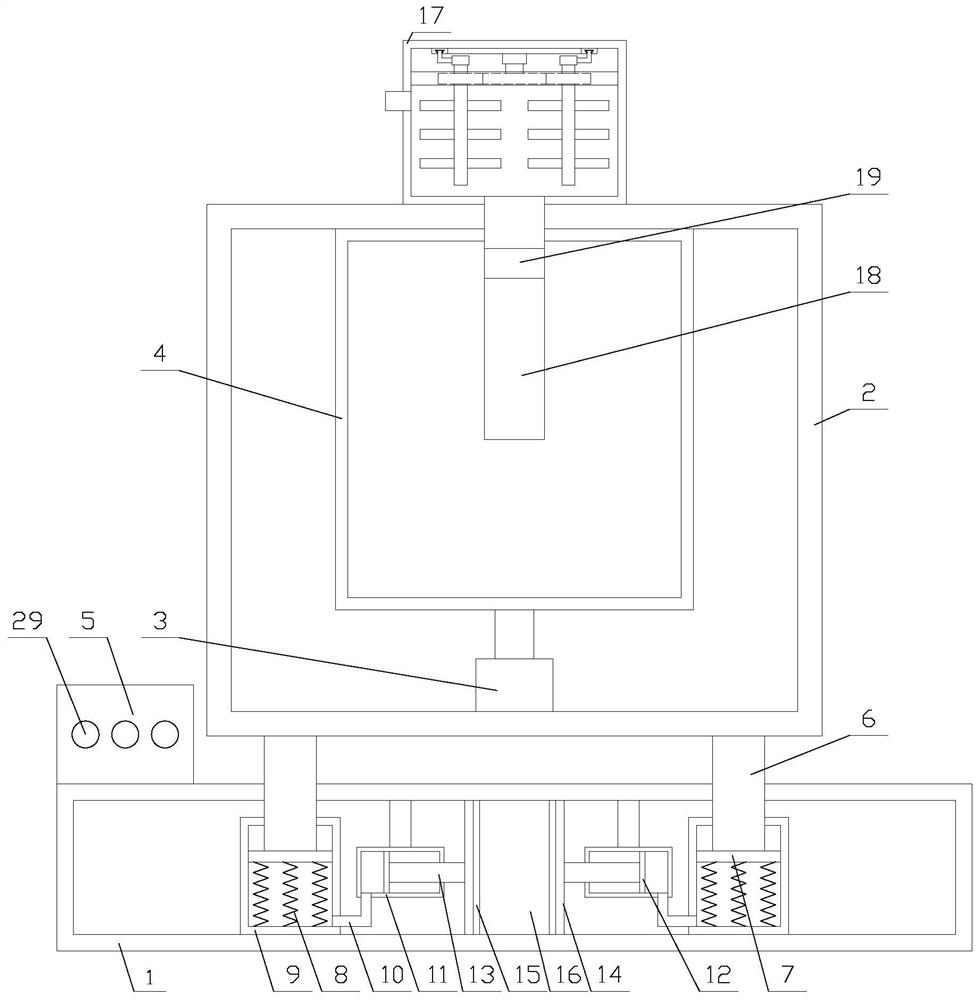 A centrifugal concentrator with functions of shock absorption and evacuation for mineral processing