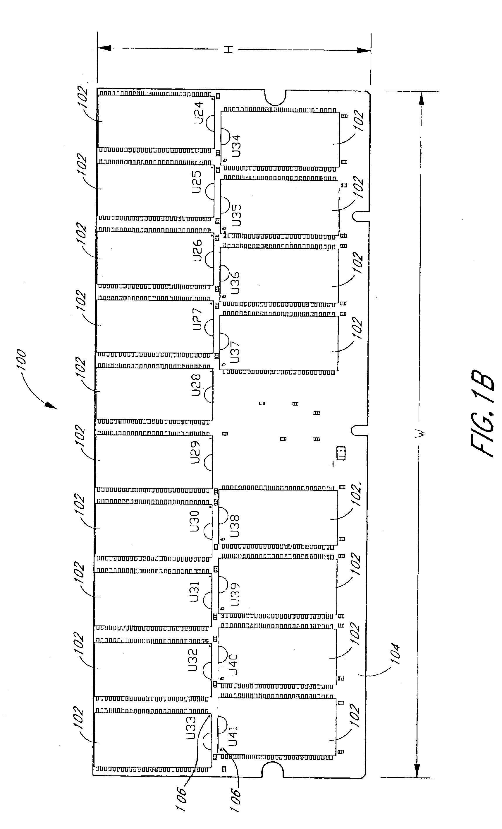 Arrangement of integrated circuits in a memory module