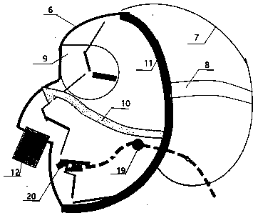 Medical protective clothing internal environment adjusting system