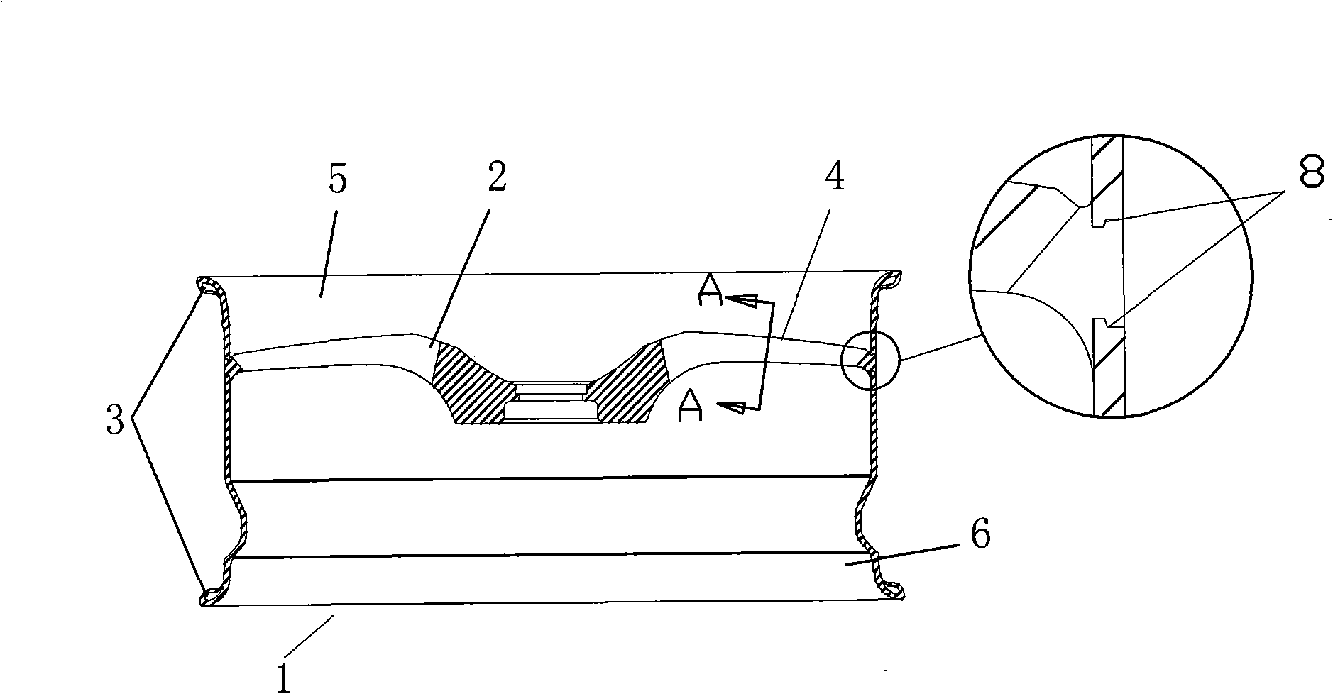 Aluminum alloy vehicle wheel and manufacturing method therefor