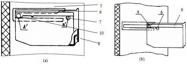 A refrigerator drawer push-pull structure