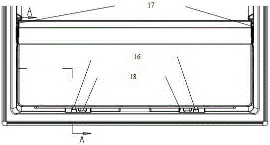 A refrigerator drawer push-pull structure