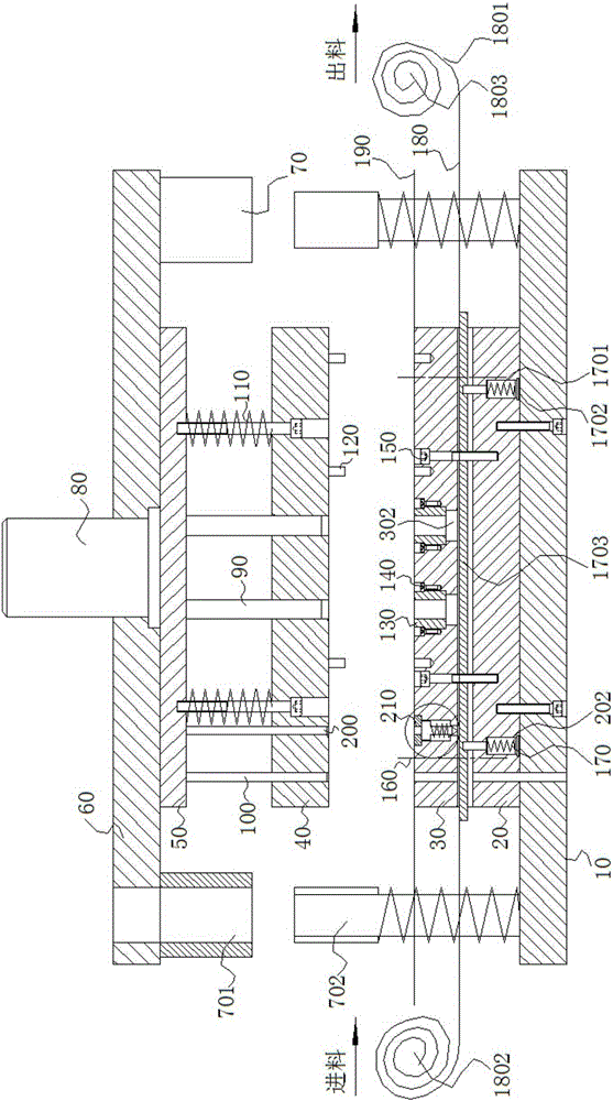 Signboard punch forming die and punching machine