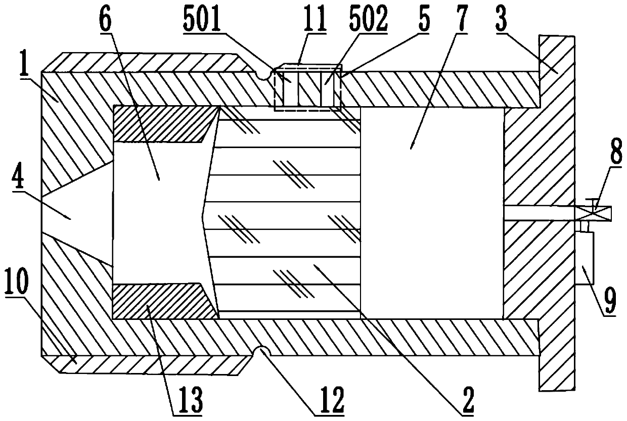 Controllable pressure release device for gas-sealed high-voltage electrical equipment