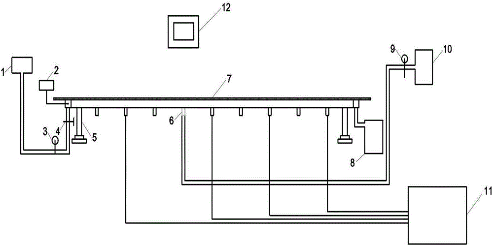 Hydrodynamic grouting test device simulating different filler gaps