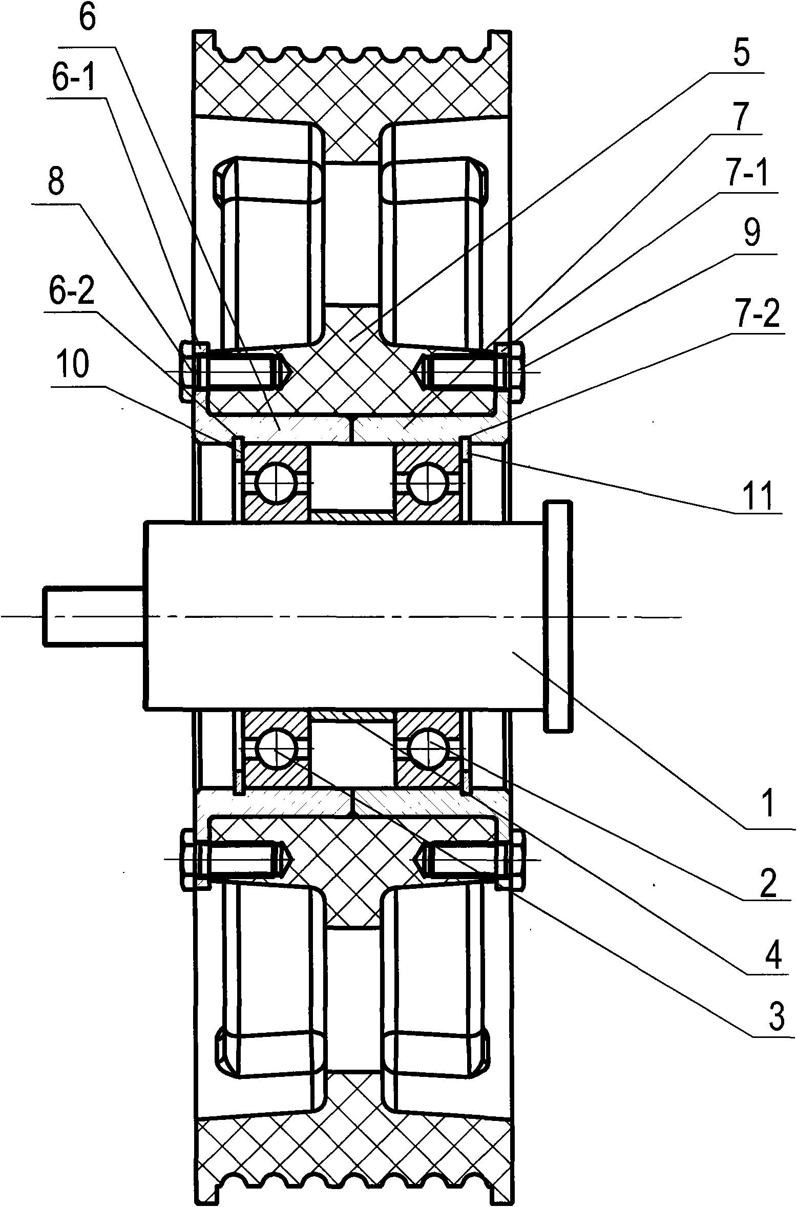 Composite bushing MC nylon wheel