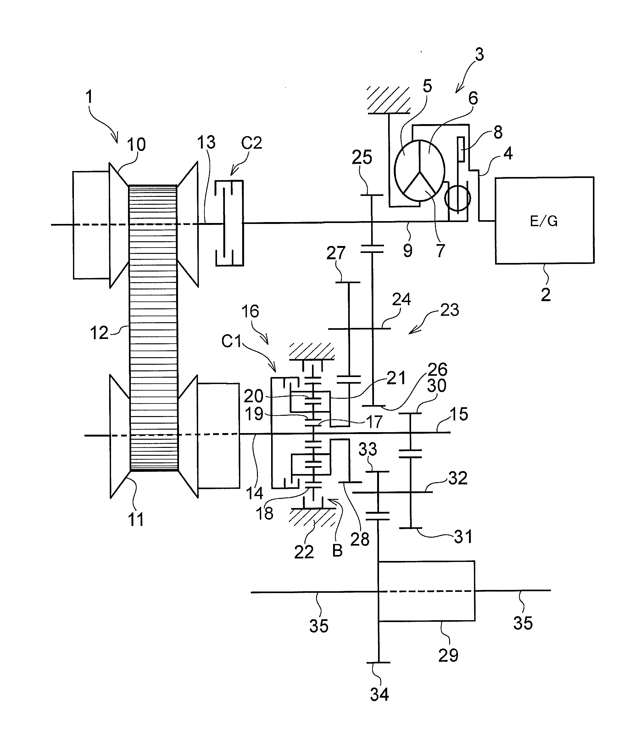 Power transmission unit for vehicle