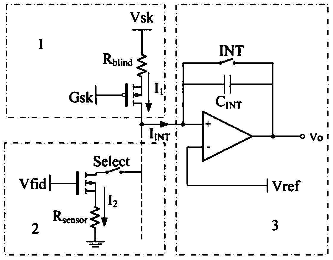 A readout circuit of an uncooled infrared focal plane detector and a method for improving yield