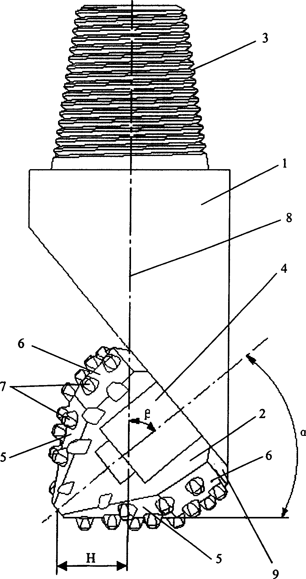 Cone single roller bit