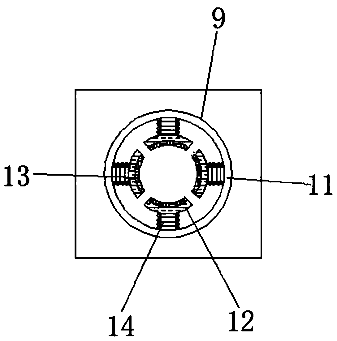 Round hole grinding device for mechanical manufacturing