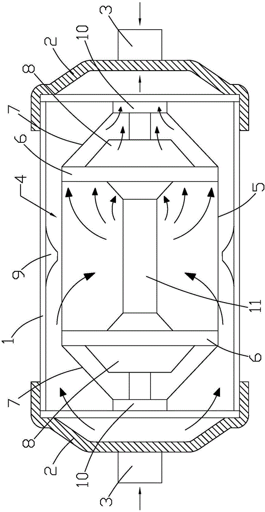 Novel bidirectional liquid pipe drying and filtering device for heat pump and manufacturing method of novel bidirectional liquid pipe drying and filtering device