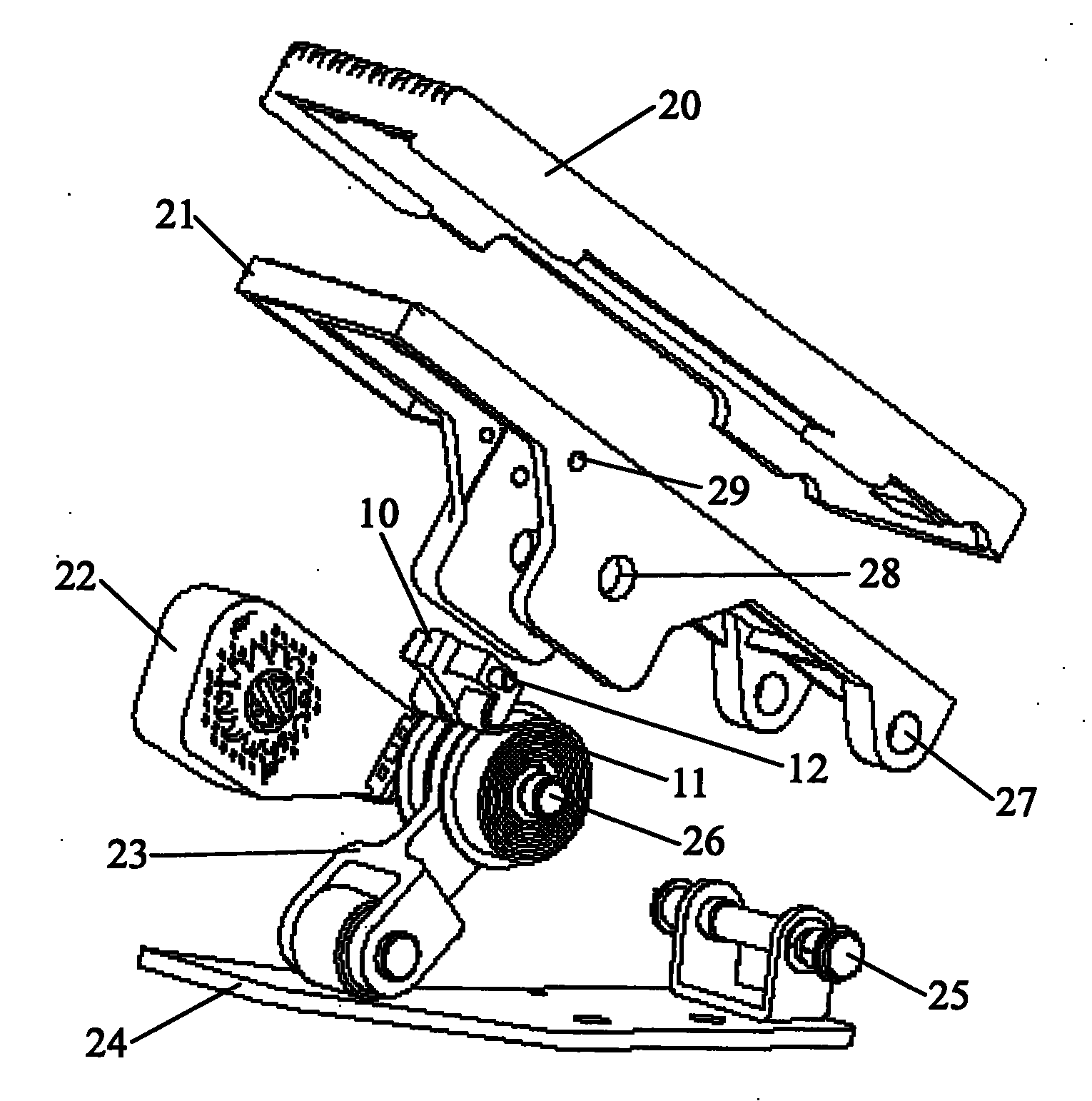 Floor type throttle