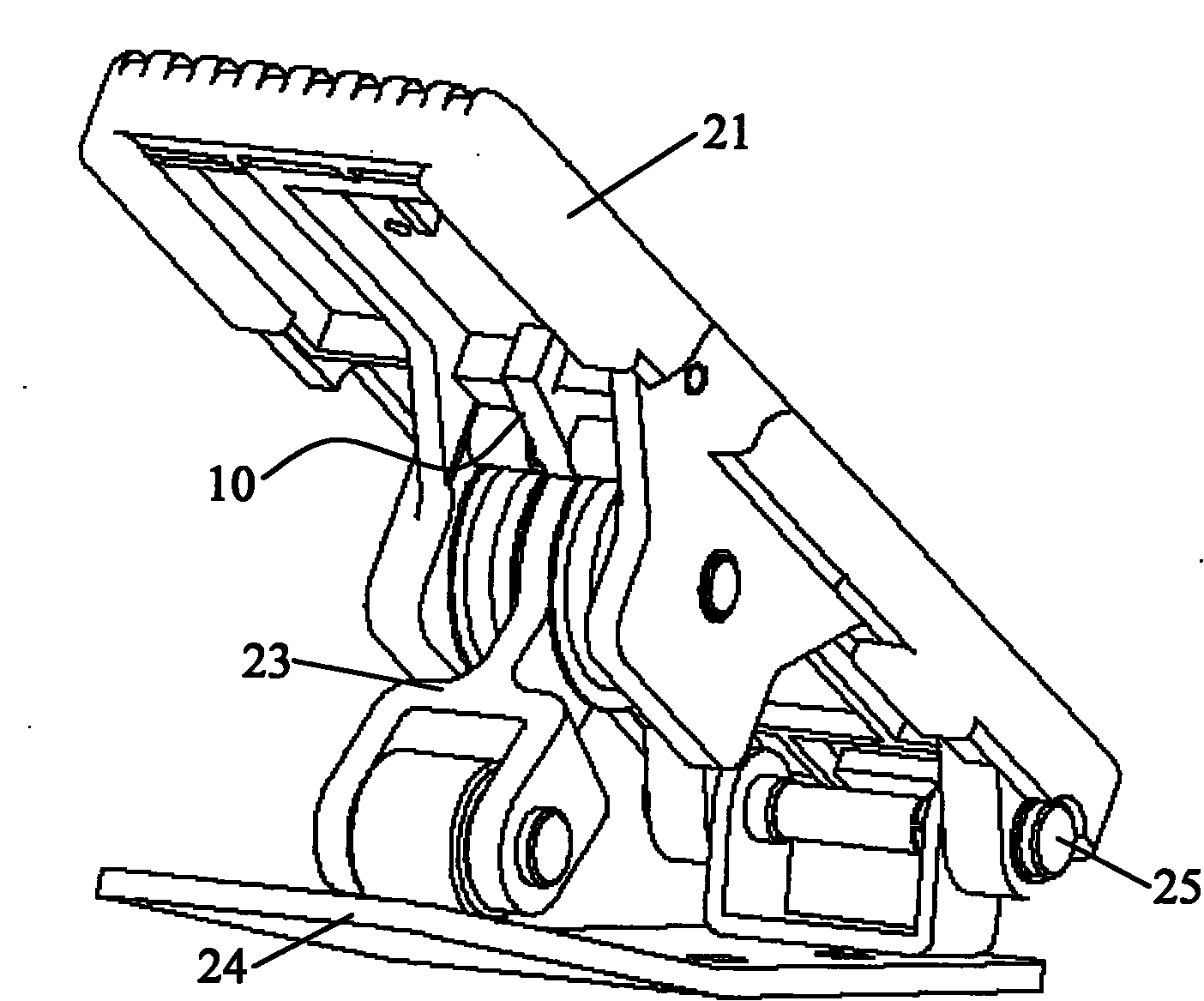 Floor type throttle