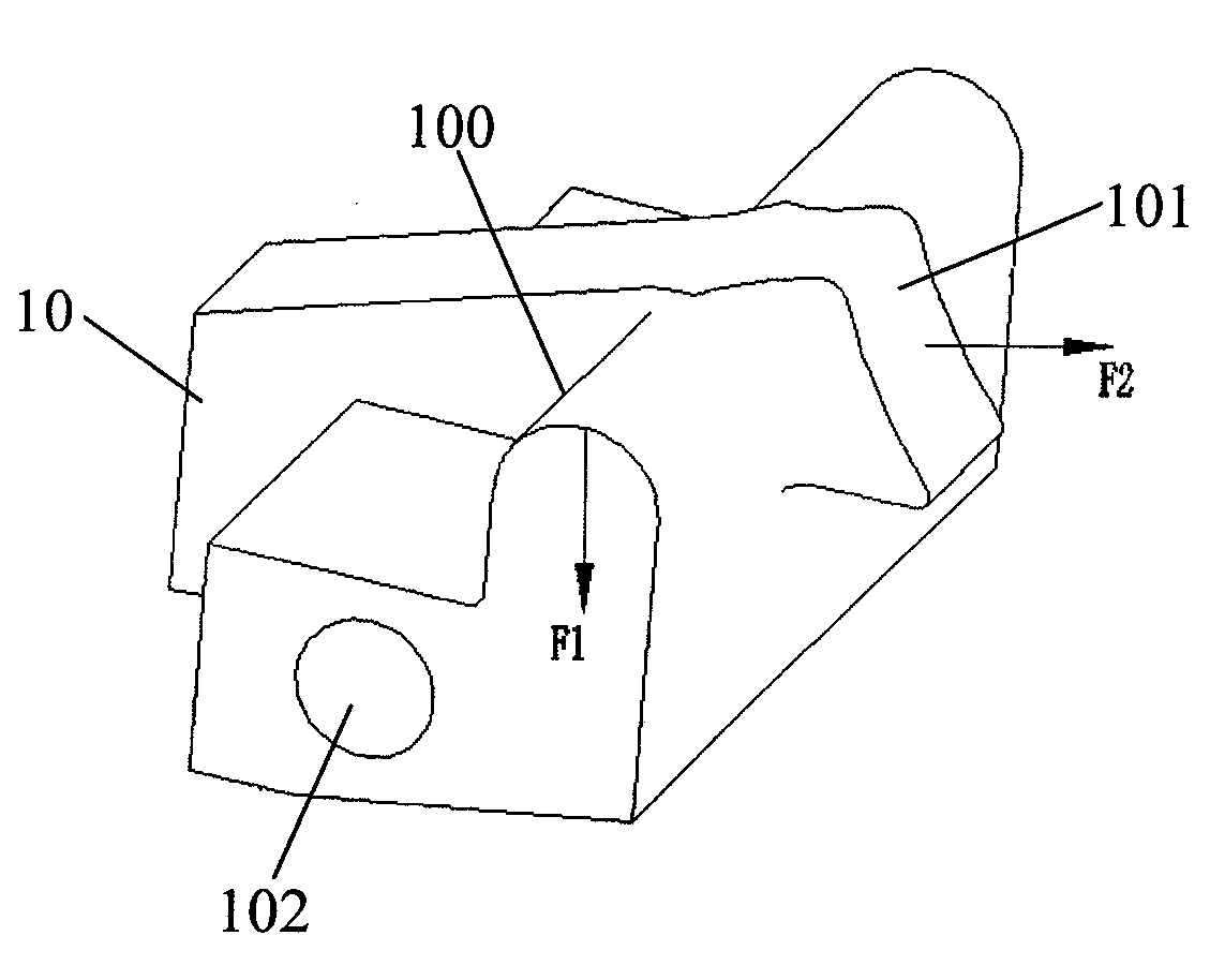 Floor type throttle