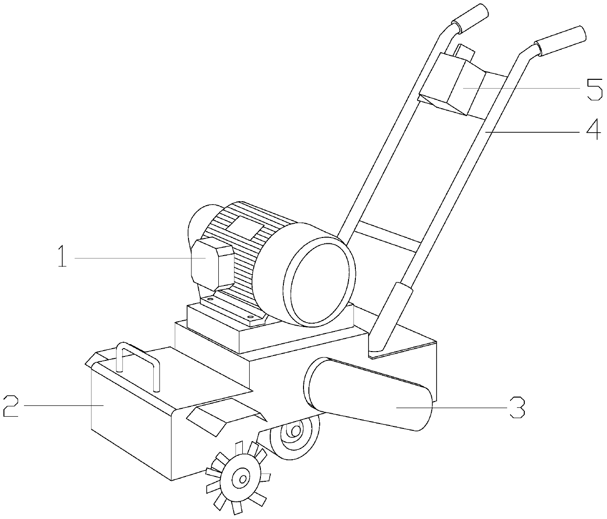 Ash collecting device of concrete pavement ash cleaner for enhancing negative pressure suction