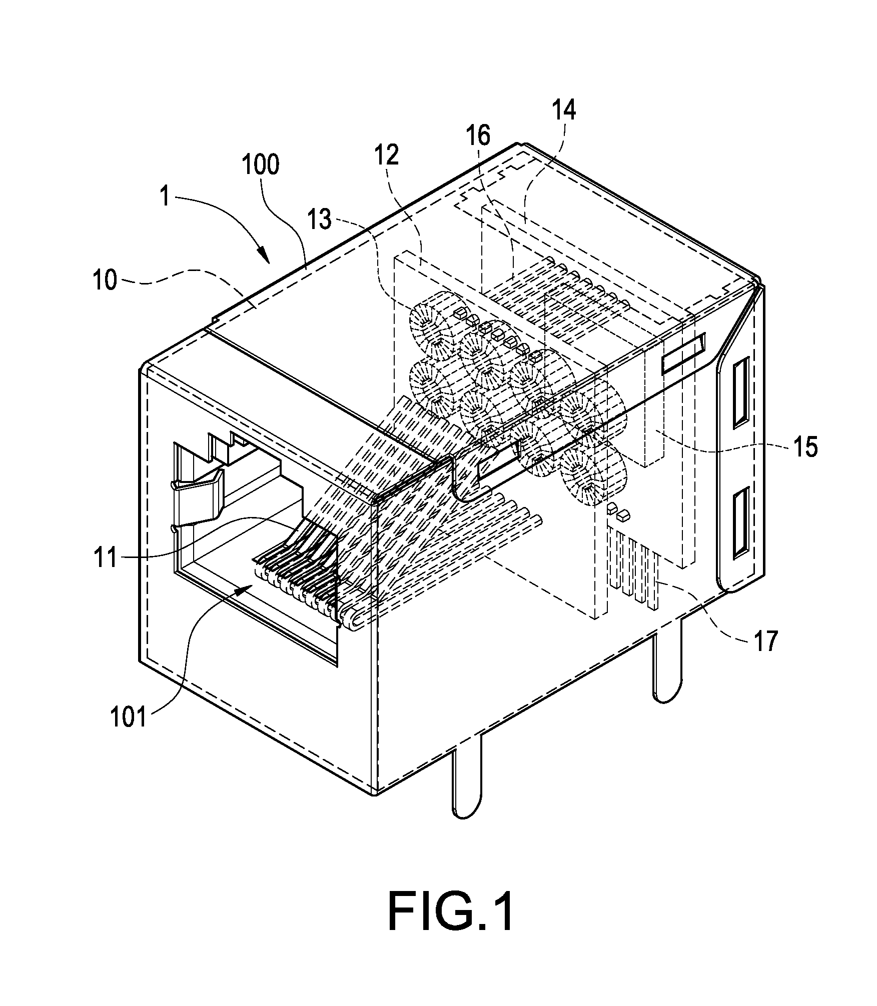 Network connector structure