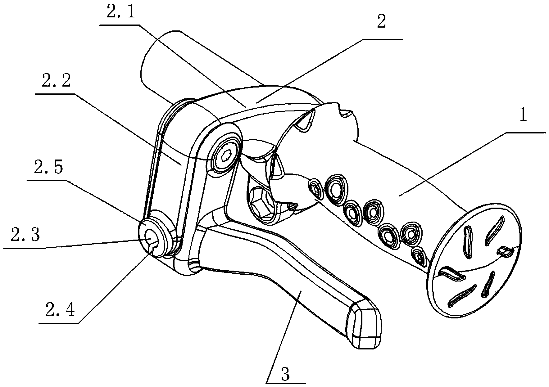 Labor-saving brake handle device