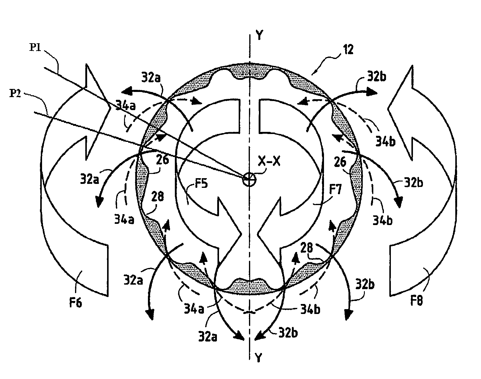 Device for reducing the jet noise of a turbomachine