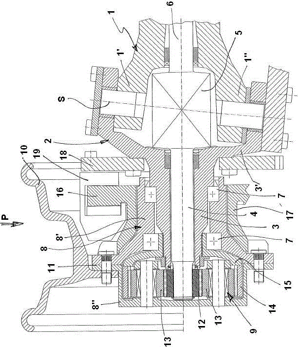 Steerable wheel side of a drive axle