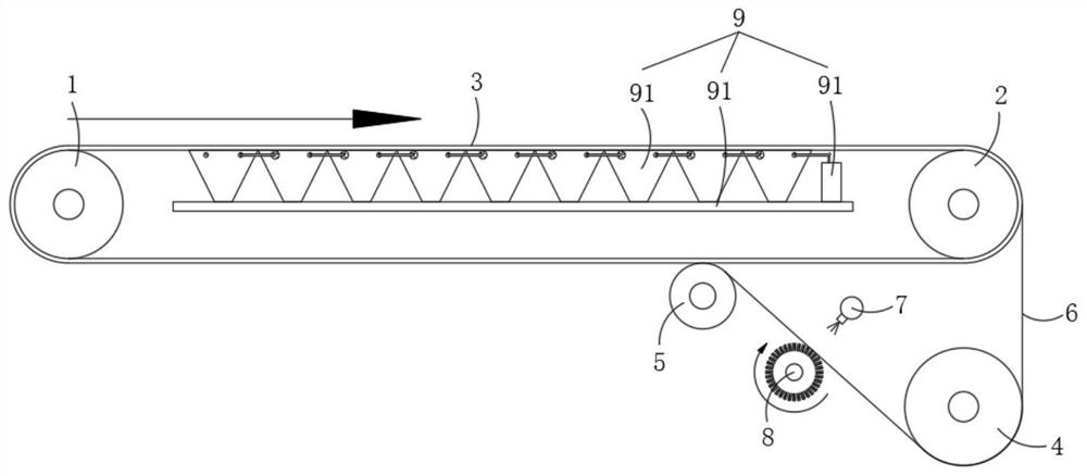 Rubber belt type vacuum filter