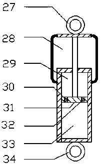 Brake and suspension integrated anti-pitching structure and control method