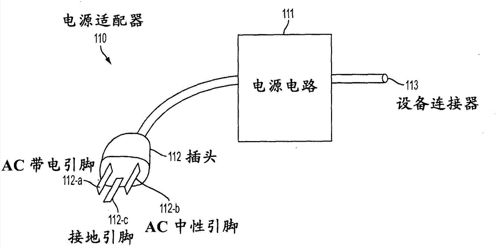 Noise suppression circuit for power adapter