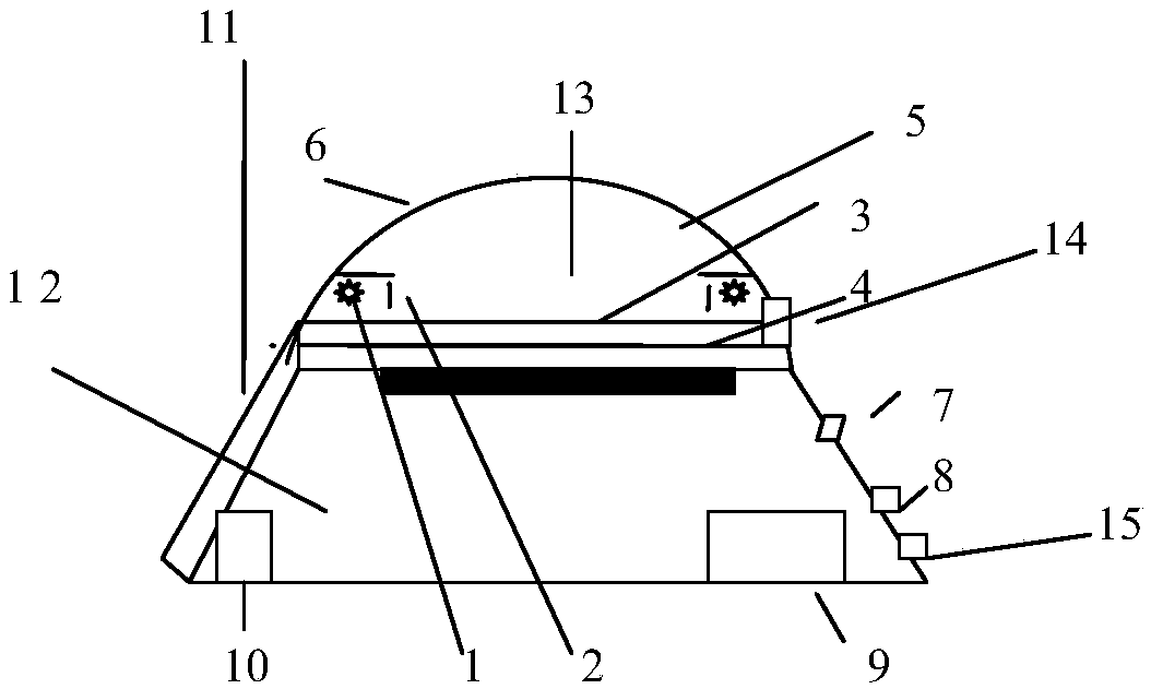 Vehicle overhead console capable of health monitoring