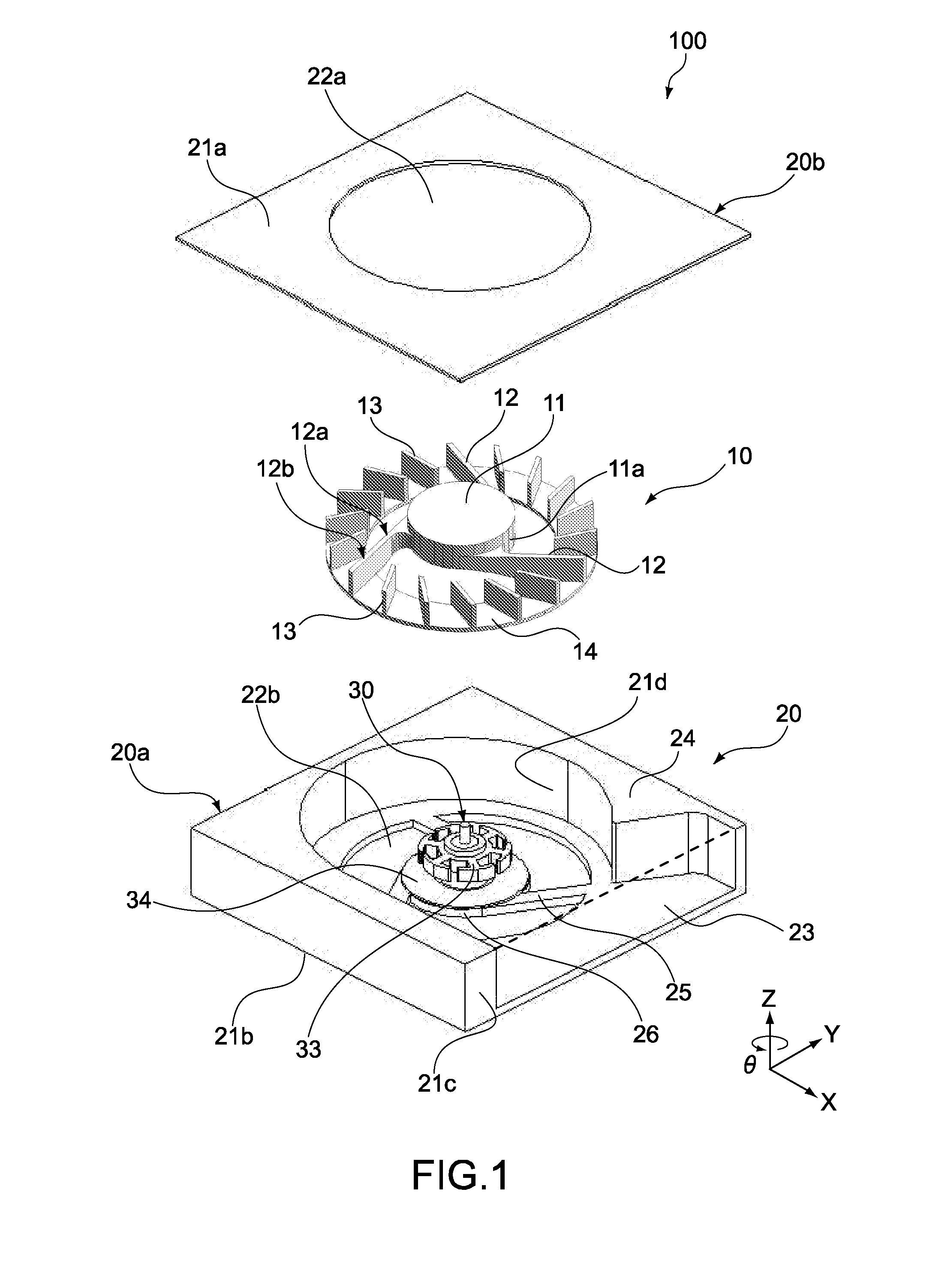 Centrifugal impeller, fan apparatus, and electronic device