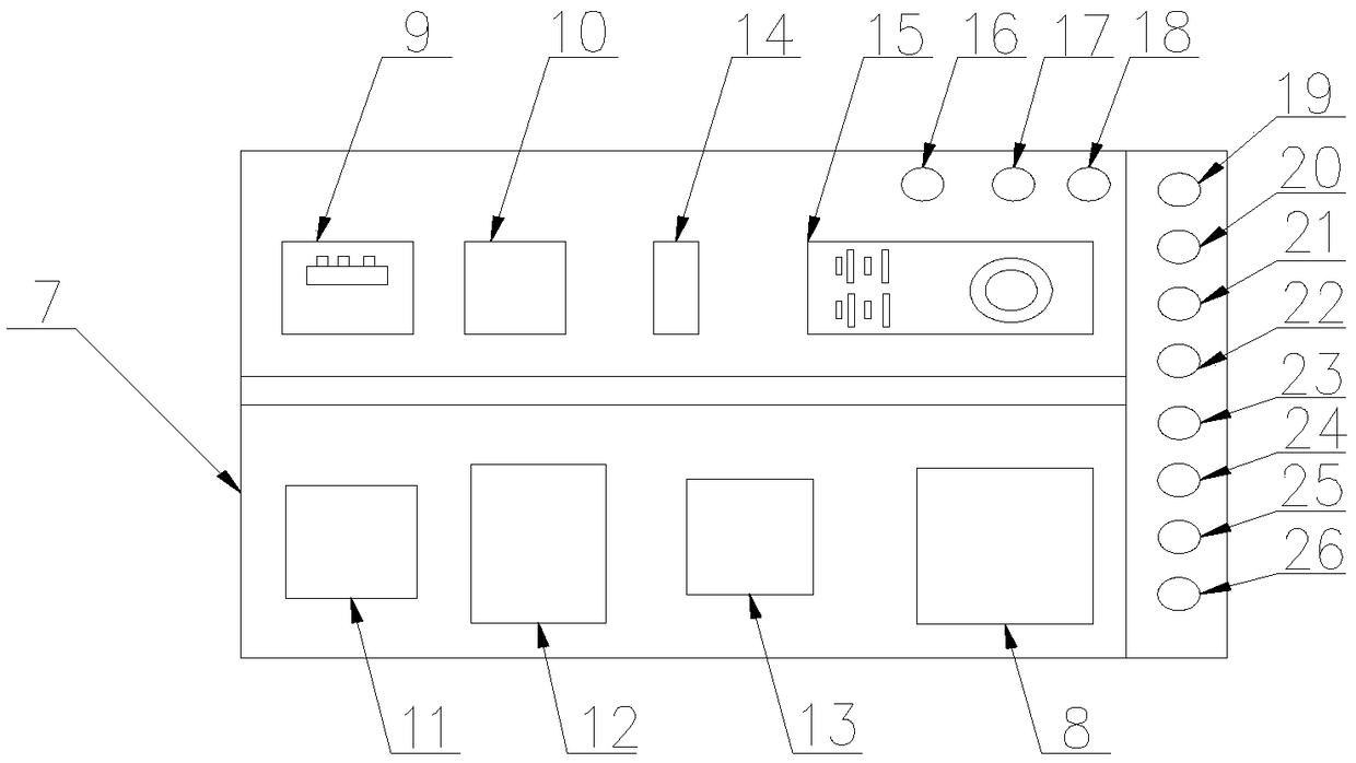 Practical training teaching device of belt conveyor