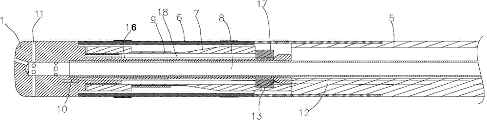 Ablation device having pressure detection function