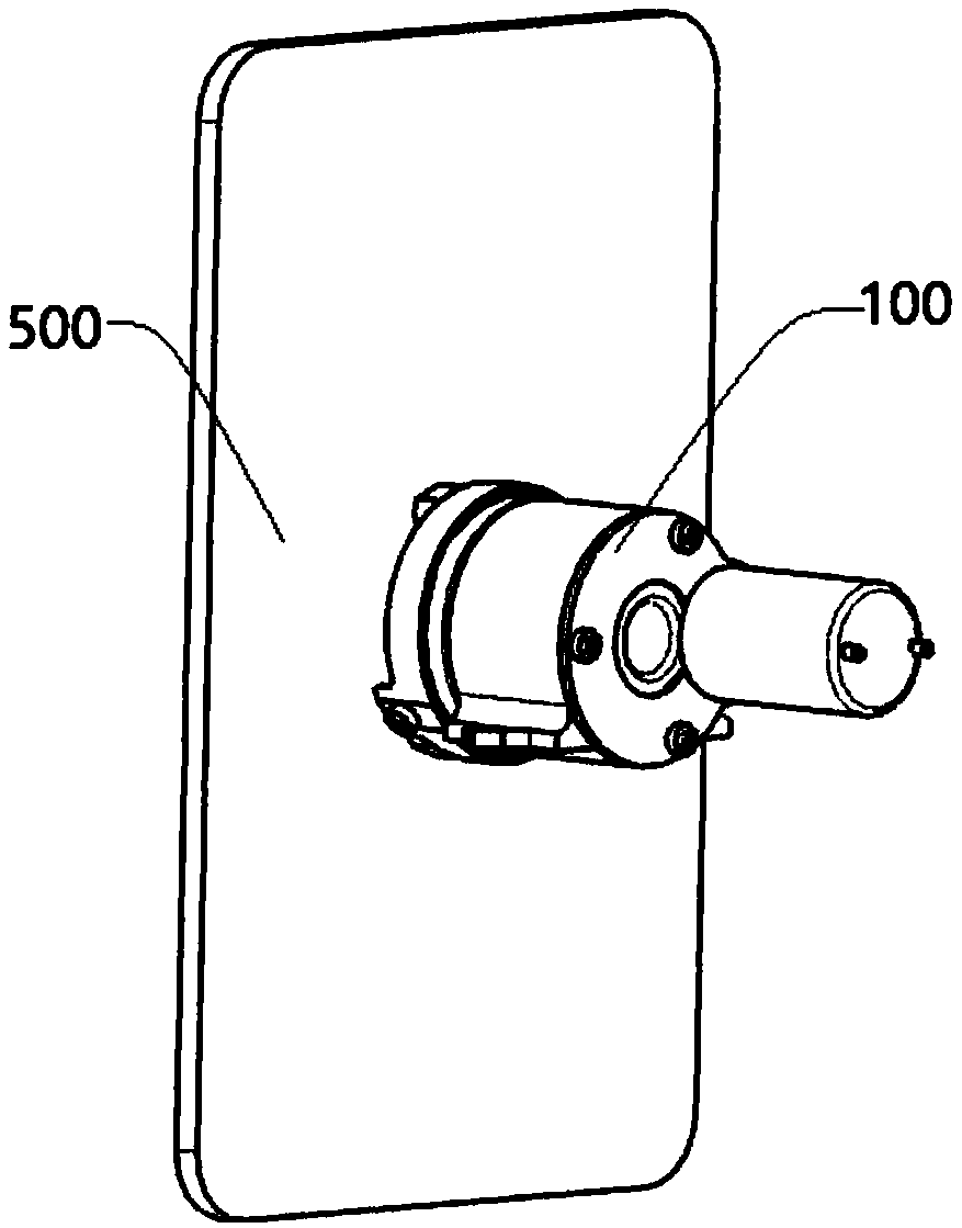 Execution mechanism used for adjusting display terminal and vehicle