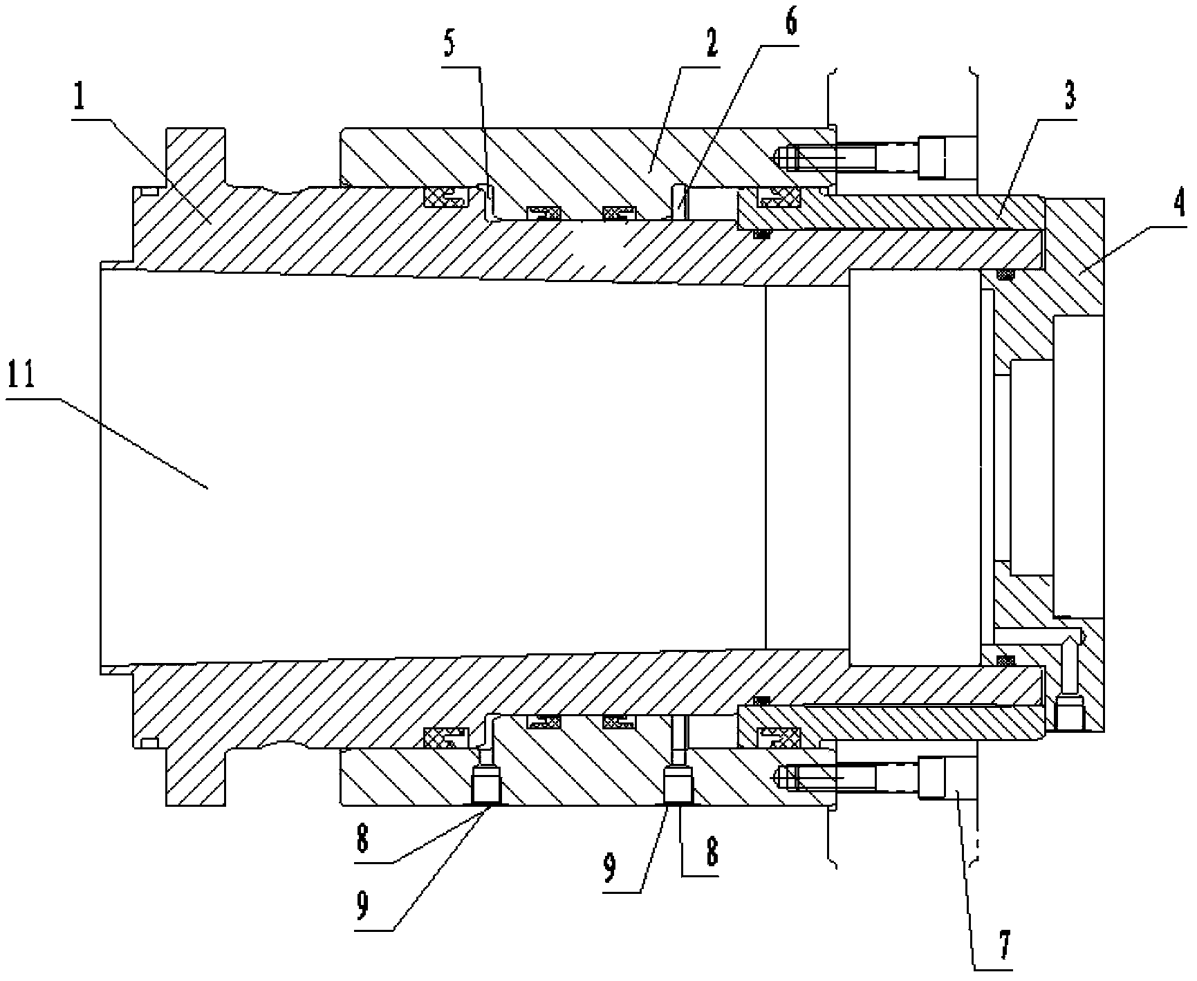 Heat dispersion disk sheet clearance support system for disk type heat dispersion machine