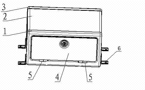 Interior tool box for truck