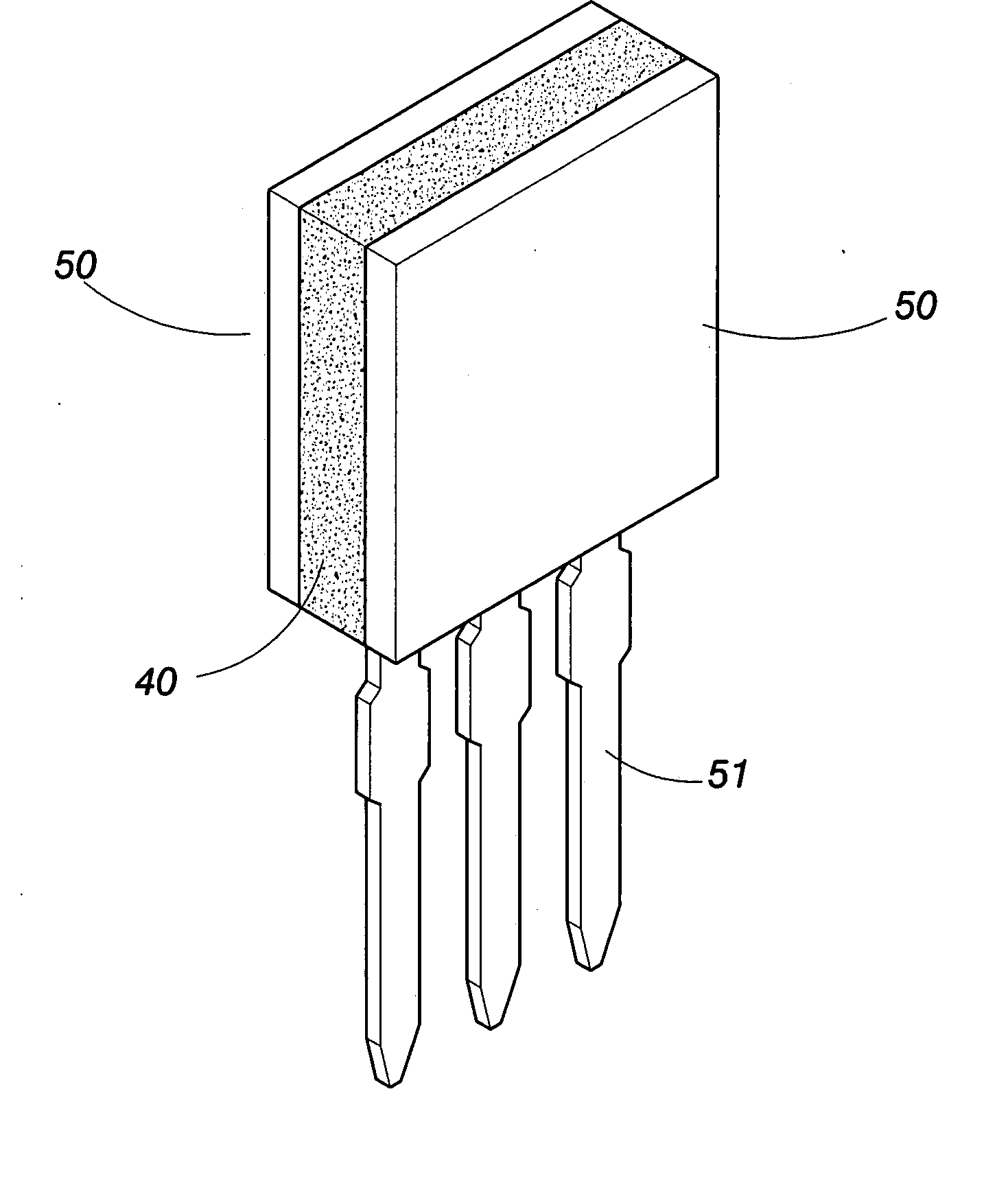 Structure and manufacturing method of power semiconductor with twin metal and ceramic plates