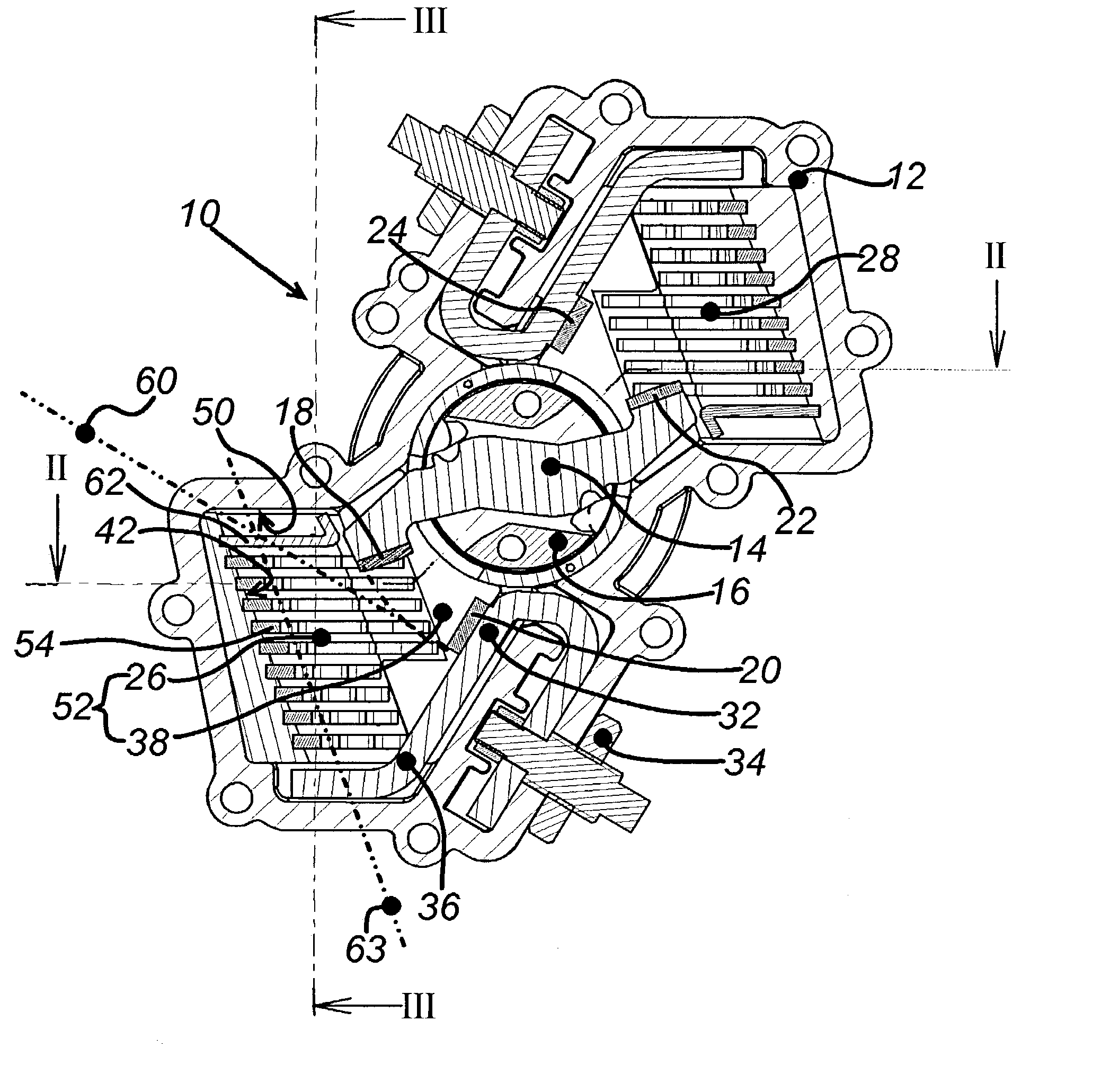 Electrical switchgear apparatus comprising an arc extinguishing chamber equipped with deionizing fins