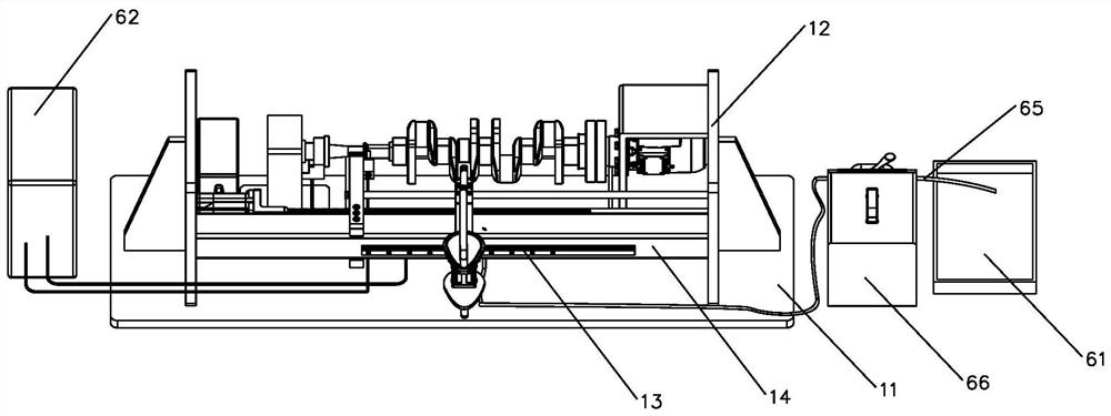 Electrochemical ultrasonic magnetic combined abrasive finishing machining crankshaft system and method