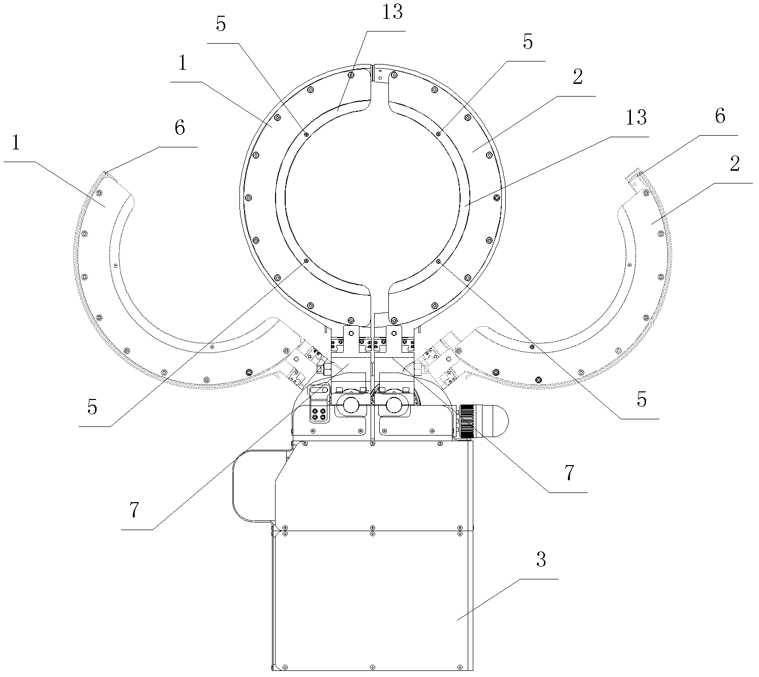 Tire bead transfer ring and transferring method of tire bead transfer ring