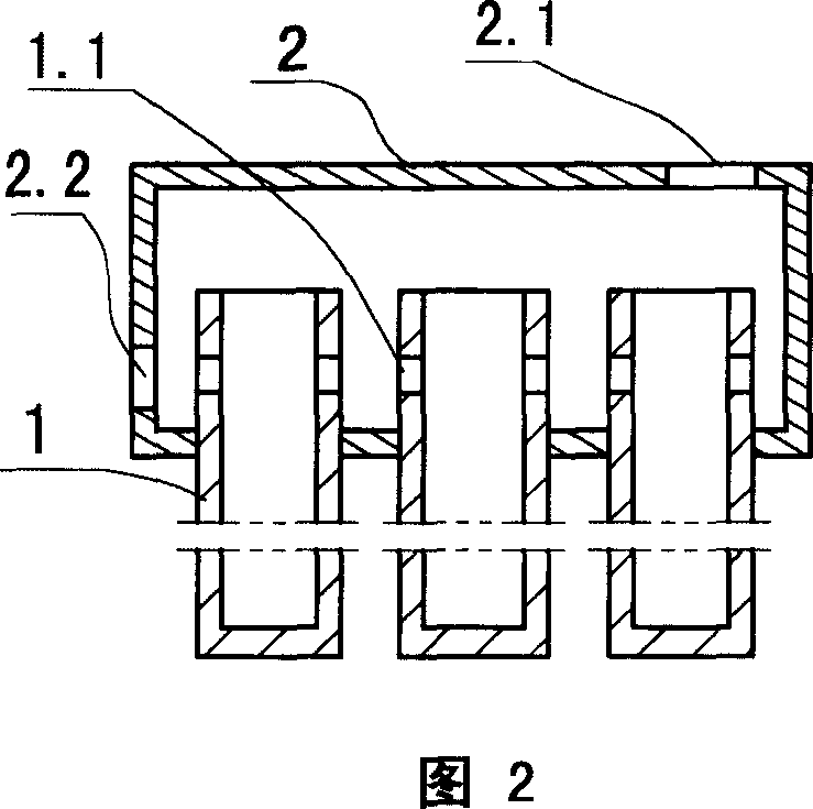 Evaporator and heat absorber of separated gravity hot pipe