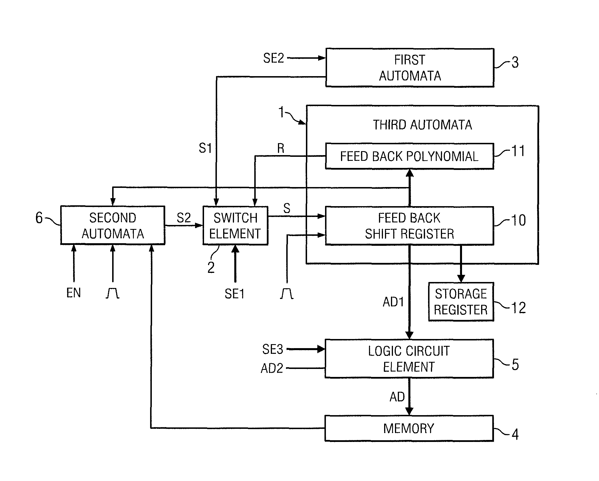 Device and method for generating a random number