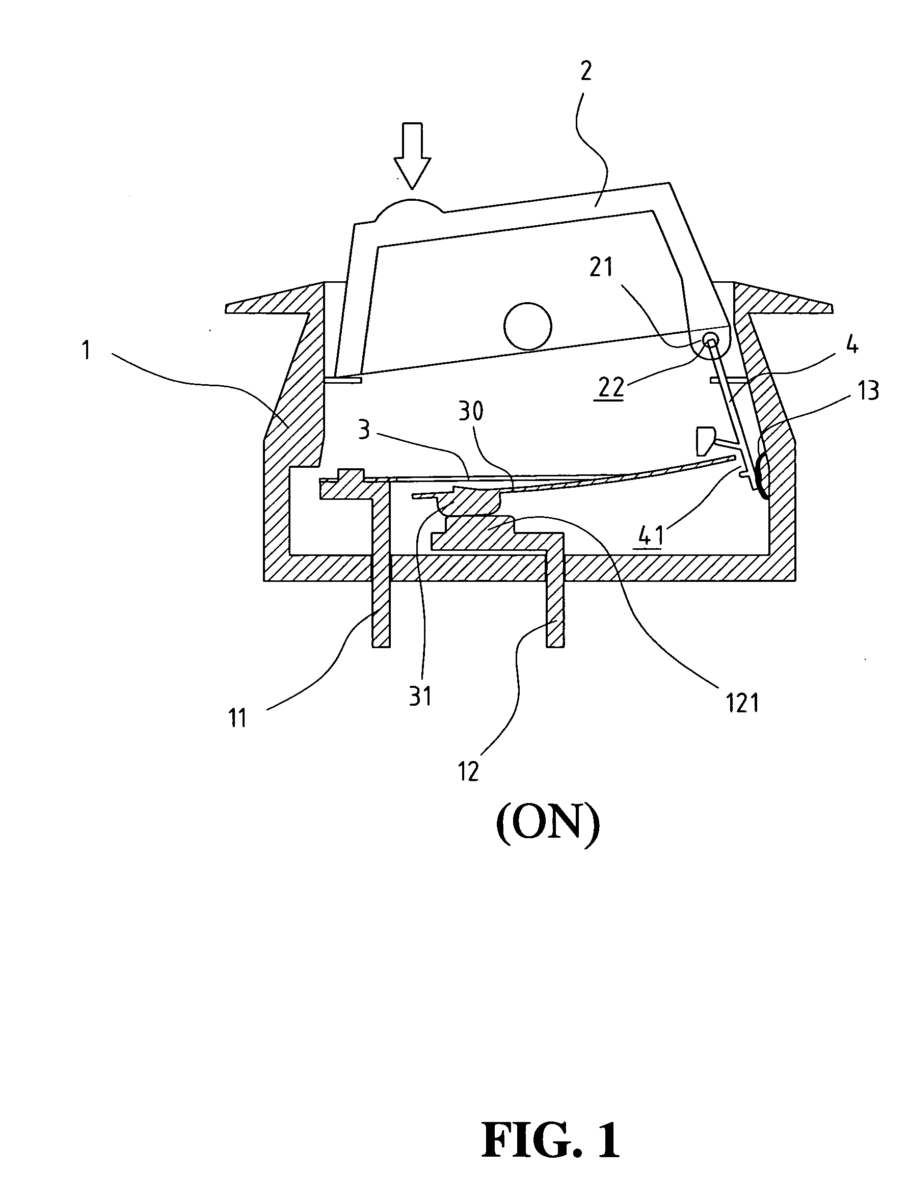 Mechanism for trip-free of the bimetallic plate of a safety switch device