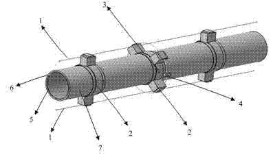 System and method for detecting leakage of high-temperature gas in high-temperature high-pressure guide pipe of airplane