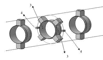 System and method for detecting leakage of high-temperature gas in high-temperature high-pressure guide pipe of airplane