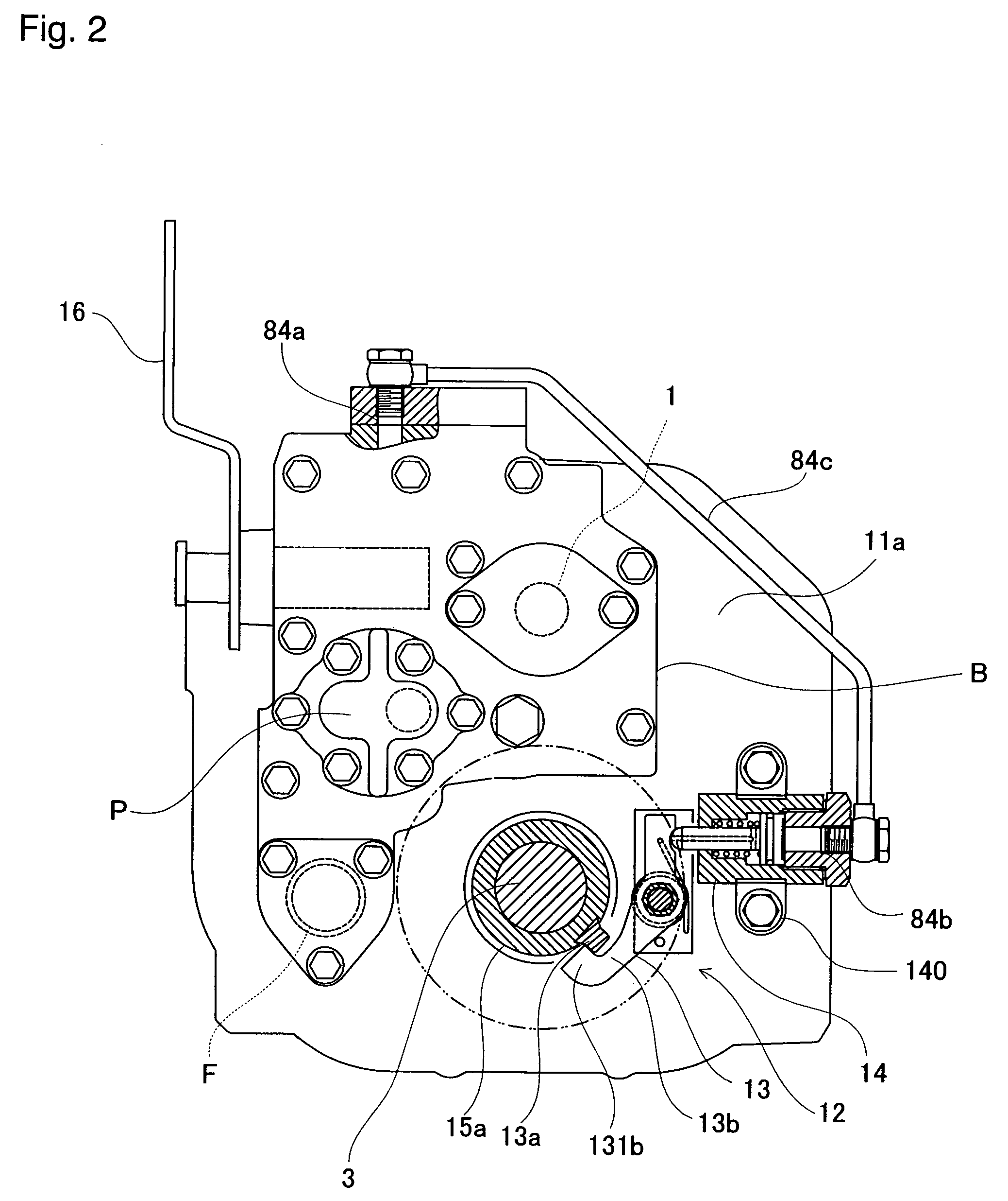 Marine reversing gear assembly provided with locking device