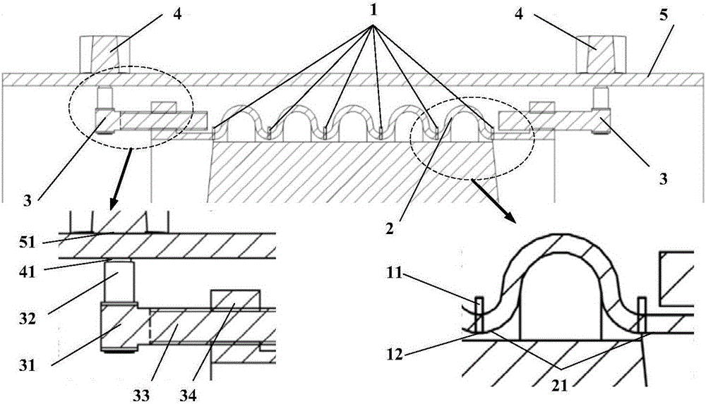 Mechanism for active control over blade top gap and case shape of air compressor within full working condition range