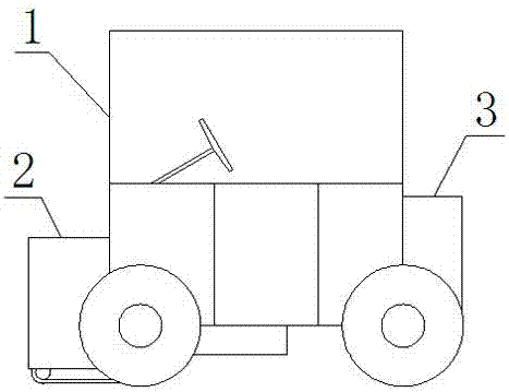 Water-saving type indoor floor cleaning trolley