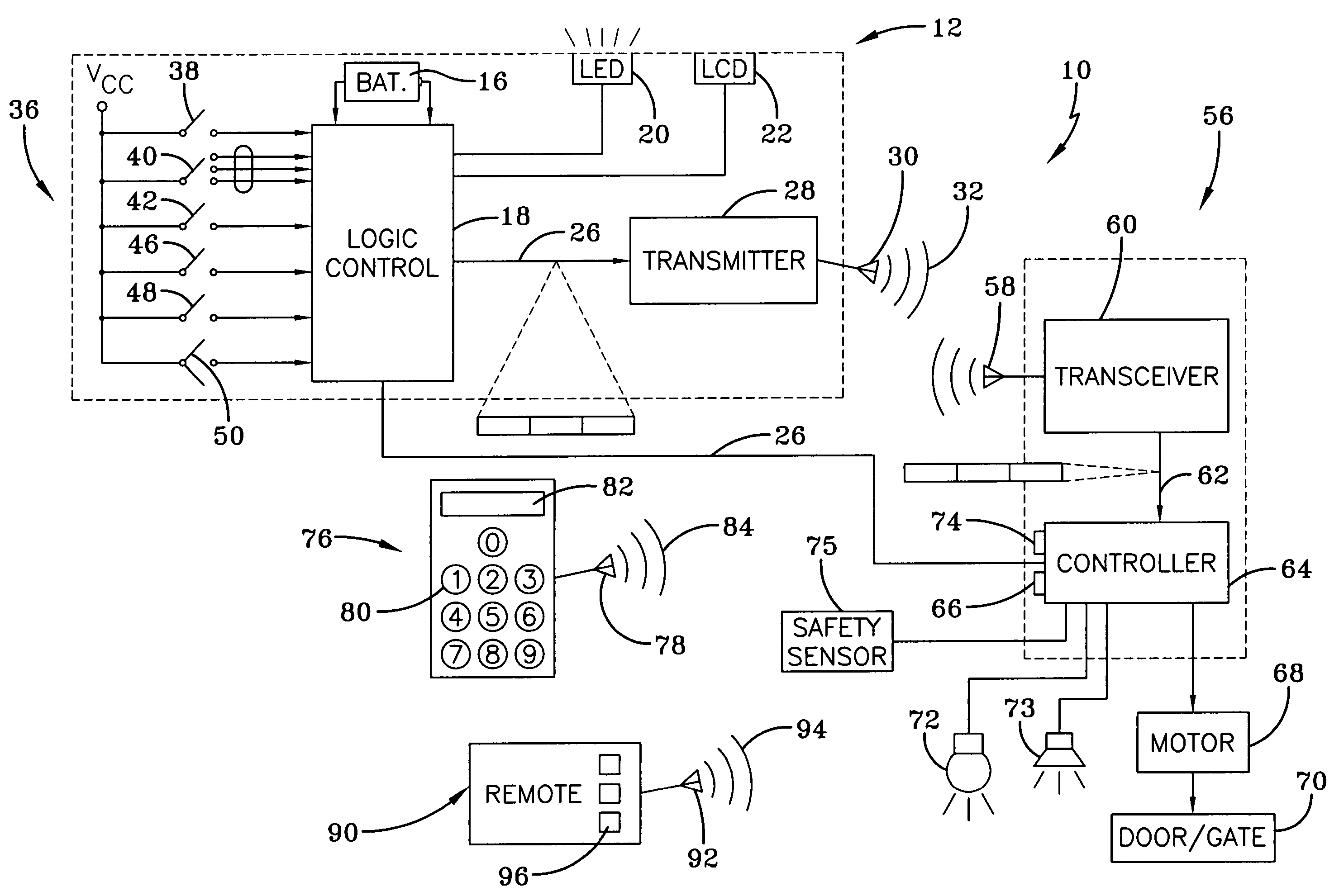 Operating system for a motorized barrier operator