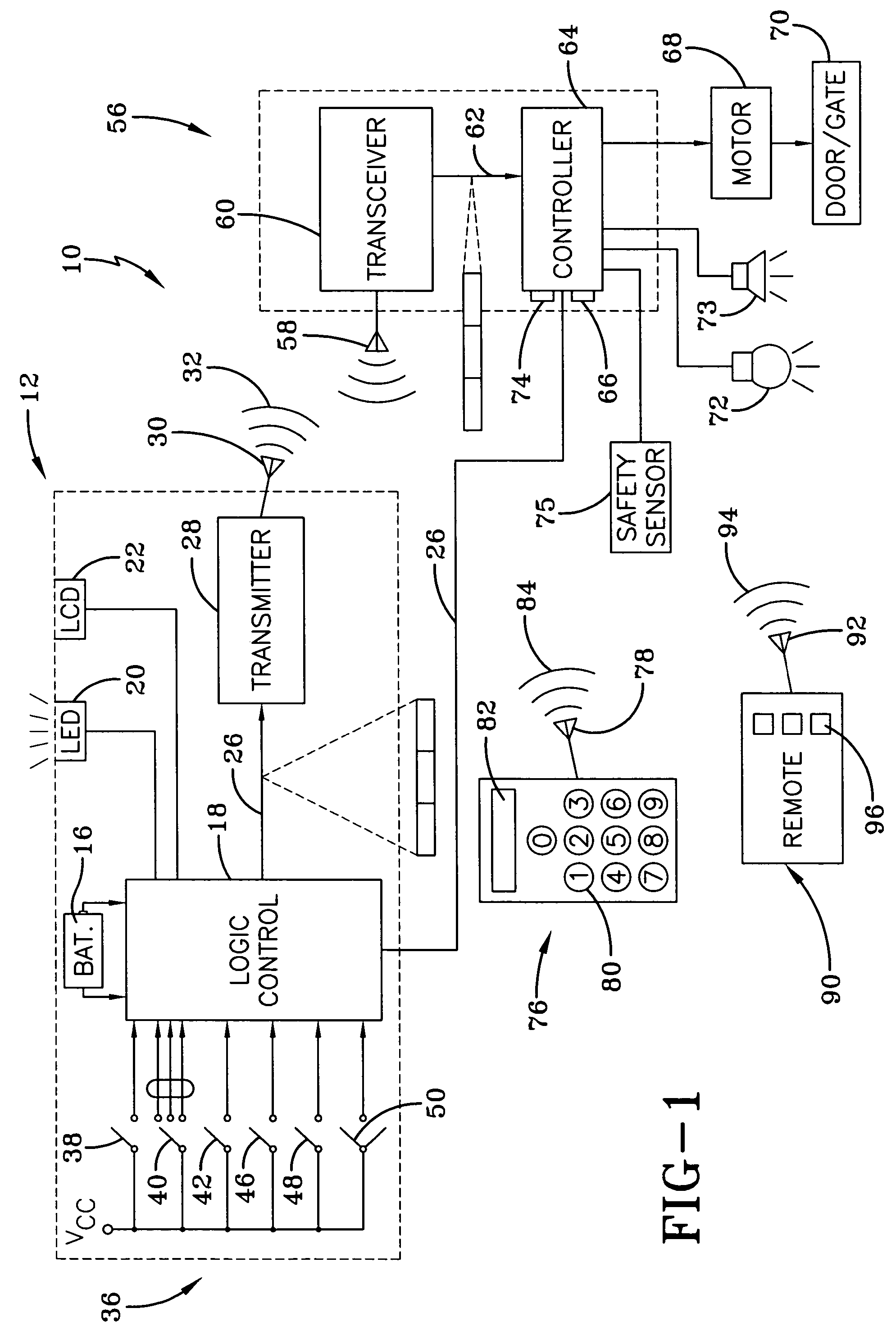 Operating system for a motorized barrier operator