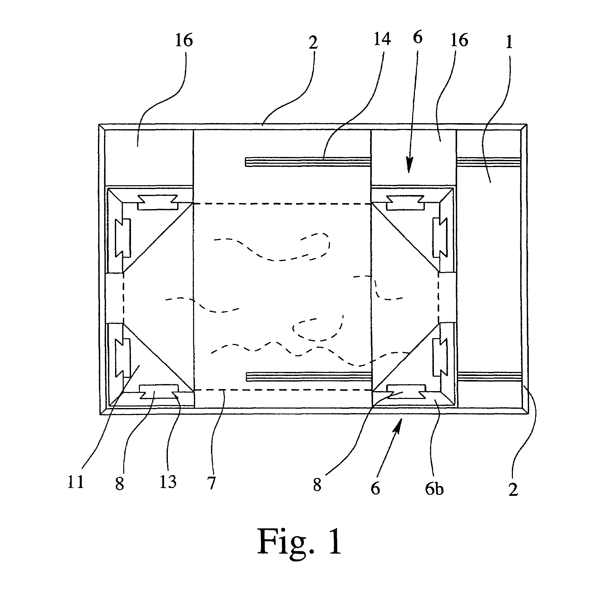 Transporting crate for picture frames